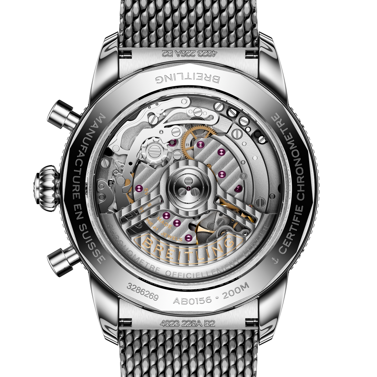BRT Superocean Heritage B01 Chronograph 42 Watch with Green Dial