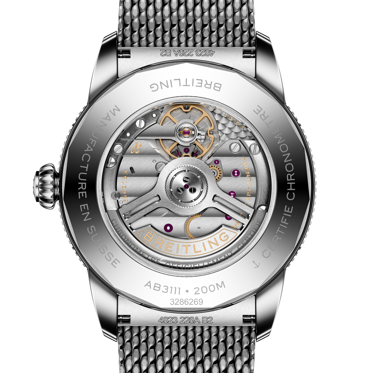 BRT Superocean Heritage B31 Automatic 42 Watch with Black Dial
