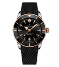 BRT Superocean Heritage B31 Automatic 42 Watch with Black Dial & Strap